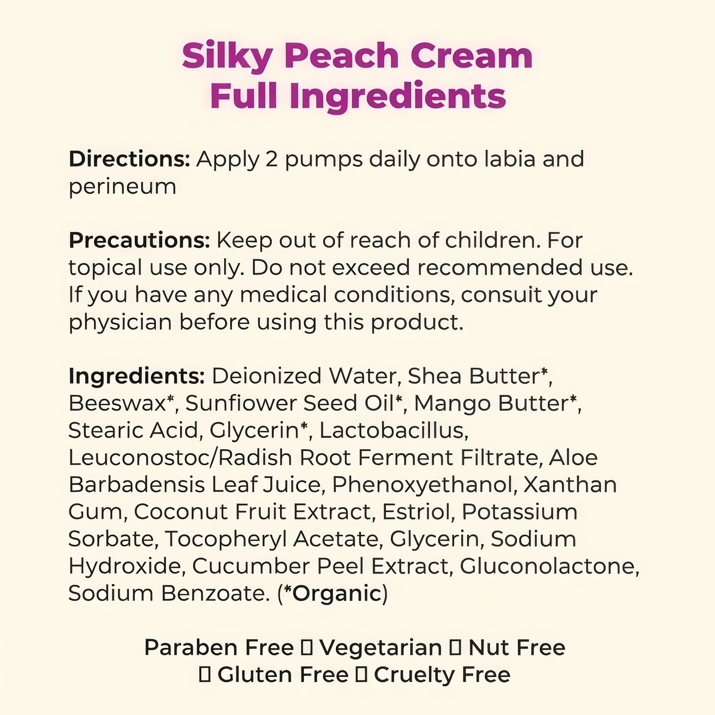 Silky Peach Cream